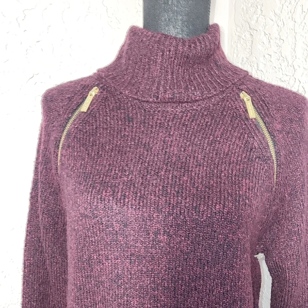 Michael Kors Shoulder Zip Turtleneck NWOT